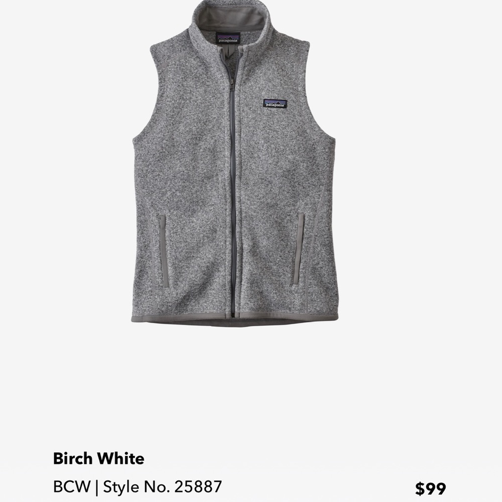 Patagonia Better Sweater Vest, Birch White/Gray